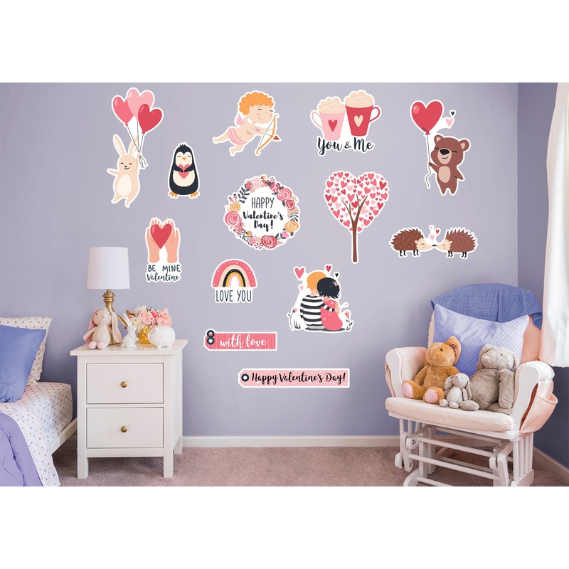 Valentine’s Day: With Love Collection – Removable Adhesive Decal