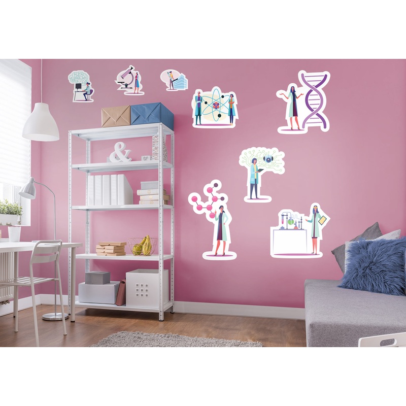 Women in Science Working Women Collection  – Removable Wall Decal