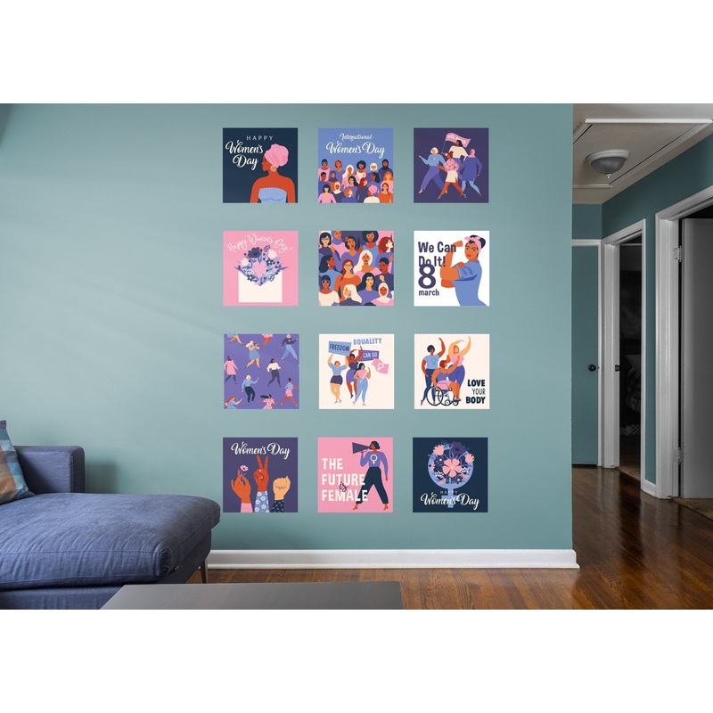 Womens Day Purple COLLECTION  – Removable Wall Decal