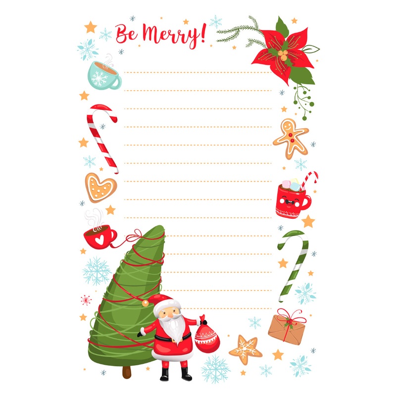 Christmas:  Be Merry Dry Erase        –   Removable     Adhesive Decal