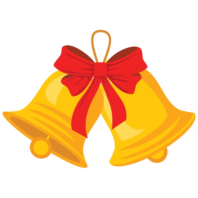 Christmas: Bells Icon – Removable Adhesive Decal