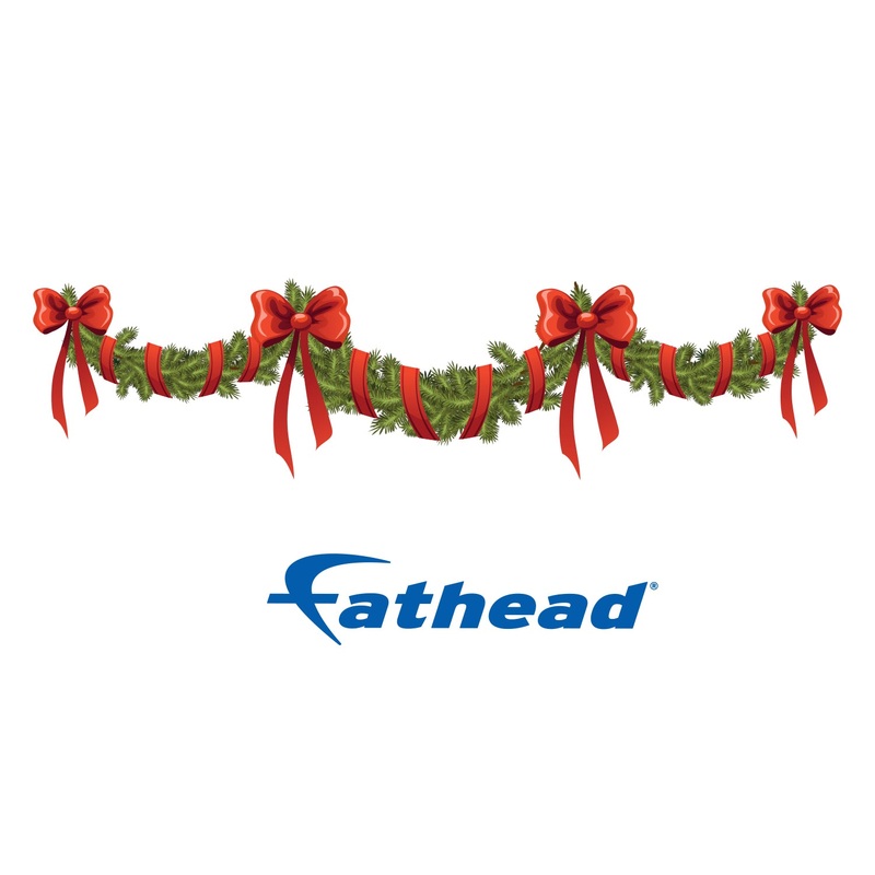 Christmas: Four Ribbons Icon – Removable Adhesive Decal