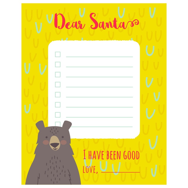 Christmas:  Lovely Bear Dry Erase        –   Removable     Adhesive Decal
