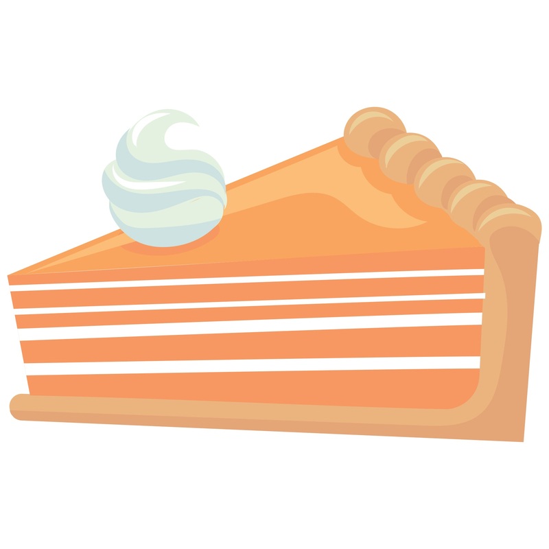 Christmas: Pie Icon – Removable Adhesive Decal