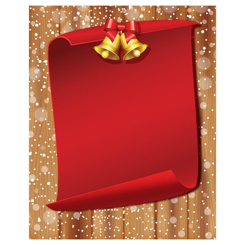 Christmas:  Red Paper Dry Erase        –   Removable     Adhesive Decal