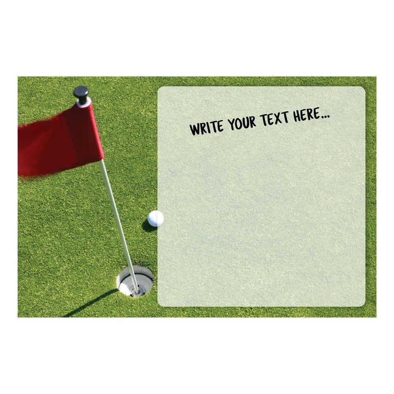 Golf: Ball Dry Erase        –   Removable     Adhesive Decal