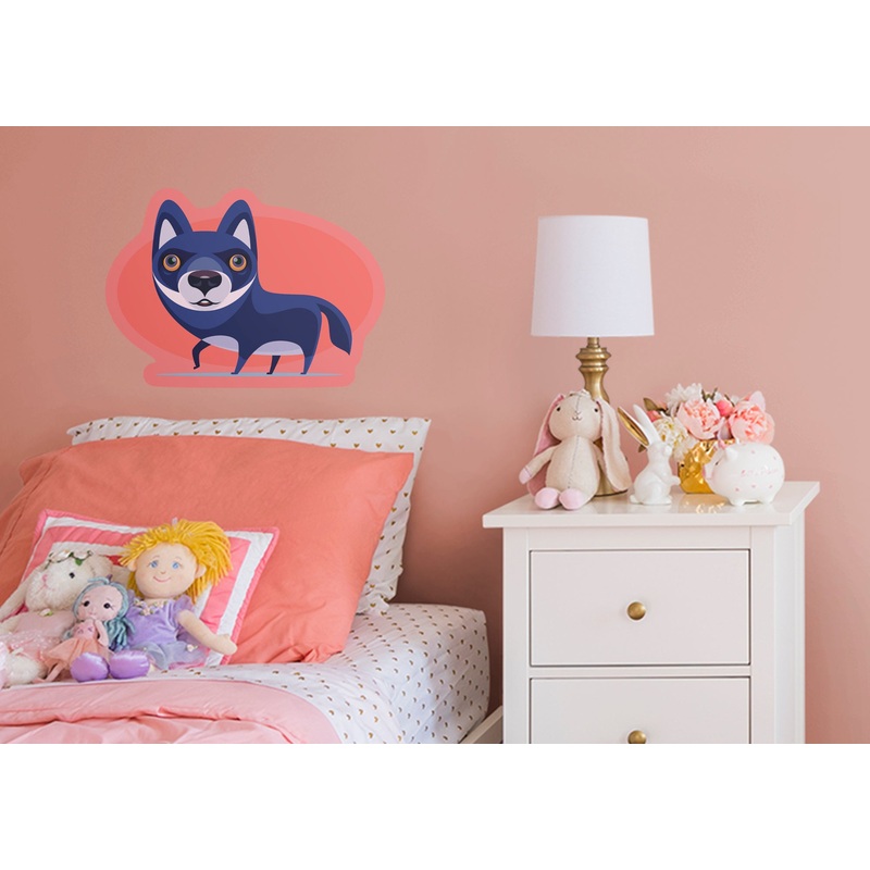 Jungle:  Wolf        –   Removable     Adhesive Decal