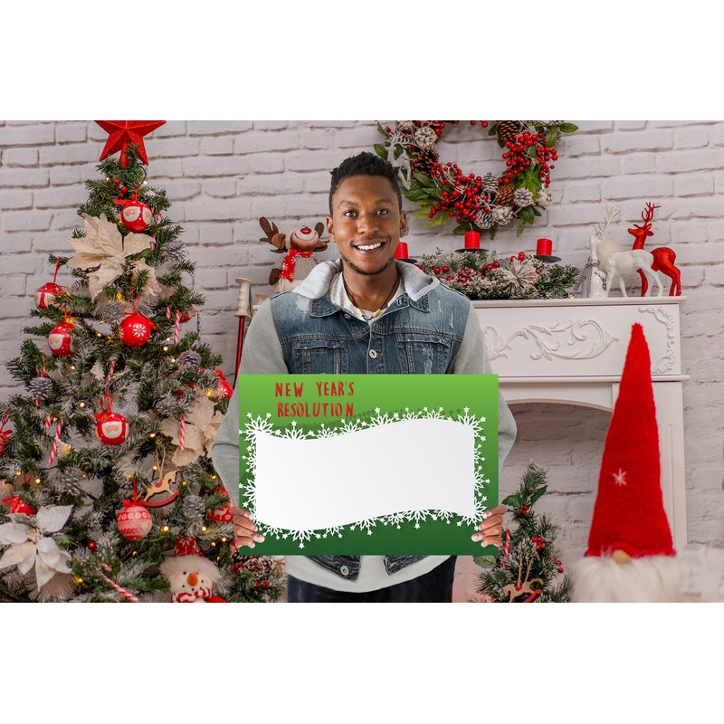 New Years:  Resolution New Resolution Dry Erase        –      Dry Erase Foam Core
