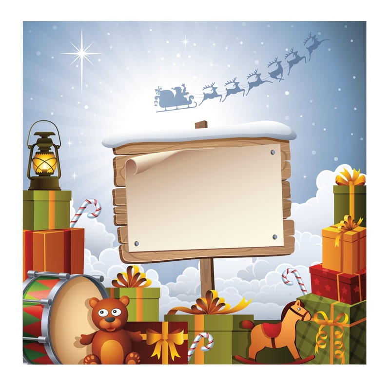 Seasons Decor: Winter Presents Dry Erase        –   Removable     Adhesive Decal