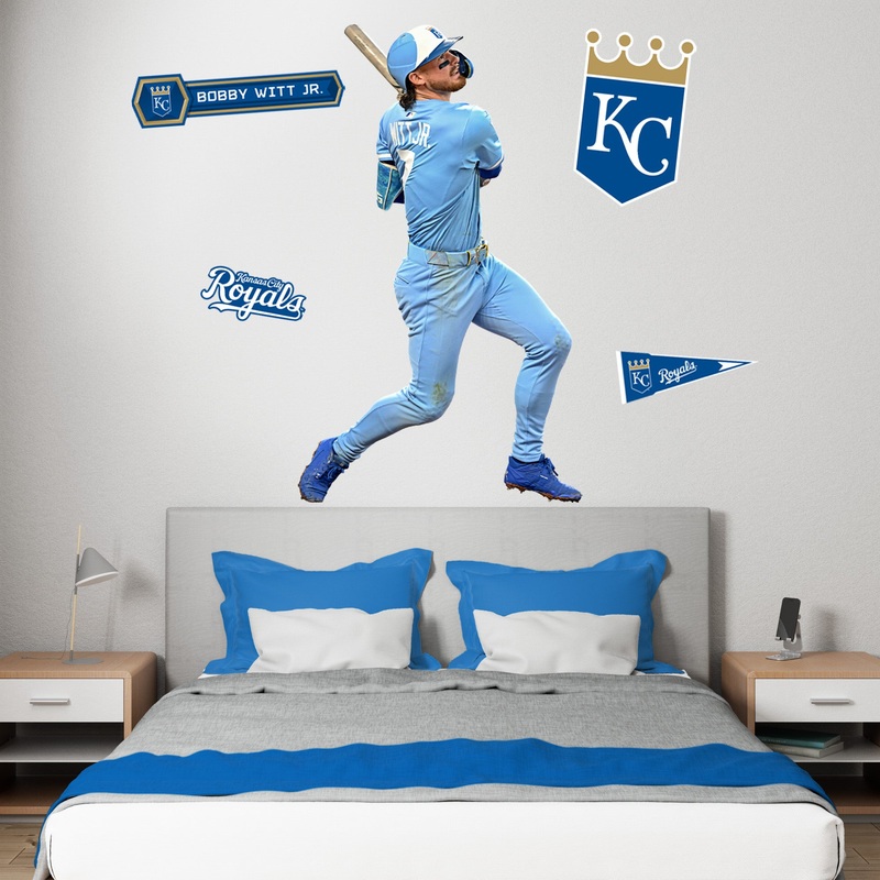 Bobby Witt Jr. – RealBig Collection – Official MLB – Kansas City Royals – Reusable Vinyl Wall Decals
