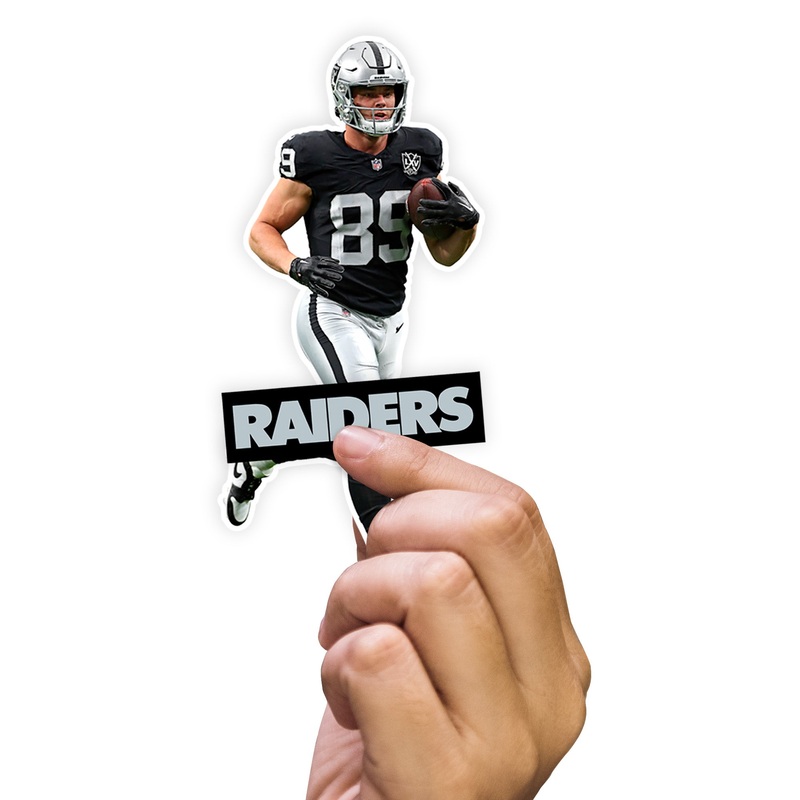 Brock Bowers – 5 Minis (Mixed Sizes) – Official NFL – Las Vegas Raiders – Reusable Vinyl Decals