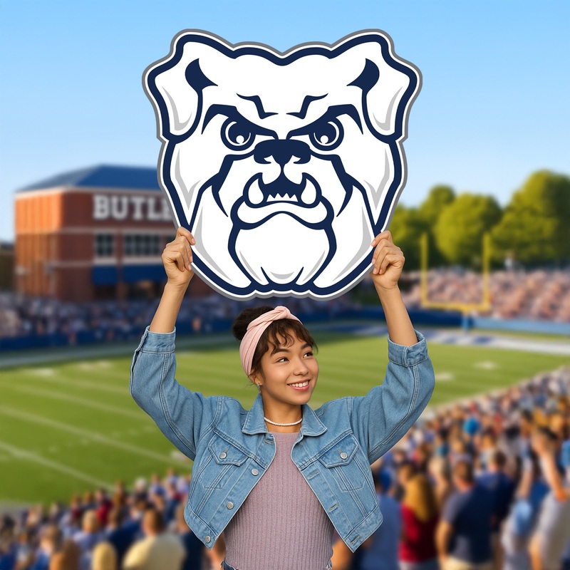 Butler Bulldogs Logo – Big Head – Official NCAA – Foam Core Cutout