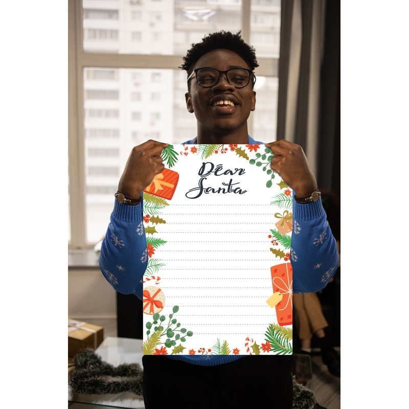 Christmas:  Dear Santa        –      Dry Erase Foam Core