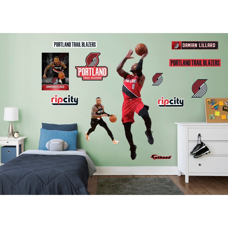 Damian Lillard – RealBig Collection – Official NBA – Portland Trail Blazers – Reusable Vinyl Wall Decals