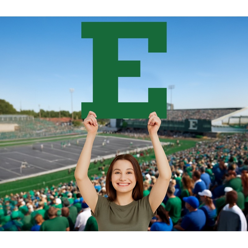Eastern Michigan Eagles Logo – Big Head – Official NCAA – Foam Core Cutout
