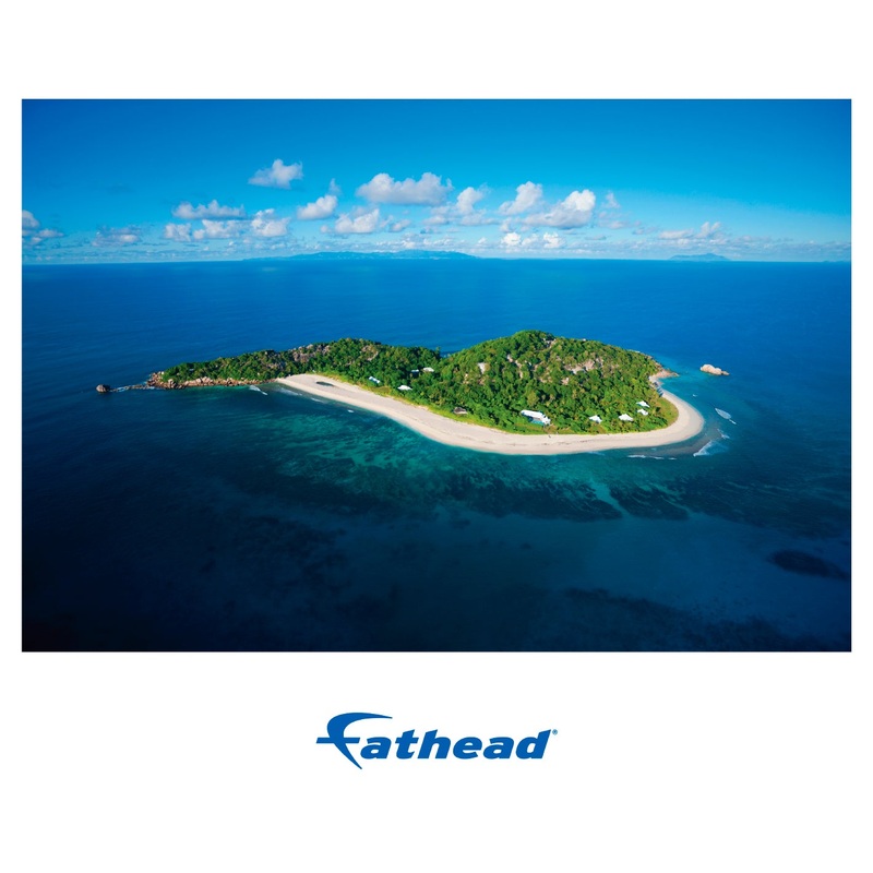 Generic Scenery: Island Poster        –   Removable     Adhesive Decal