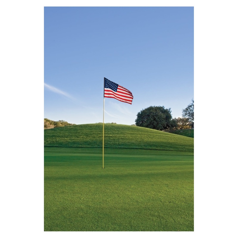 Golf: US Flag Poster        –   Removable     Adhesive Decal