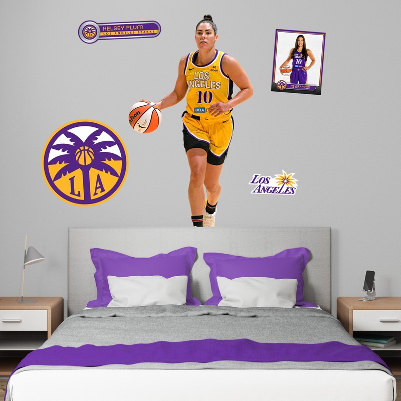 Kelsey Plum – RealBig Collection – Official WNBA – Los Angeles Sparks – Reusable Vinyl Wall Decals