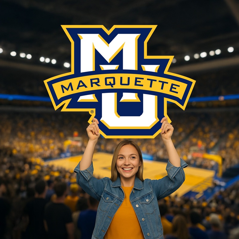 Marquette Golden Eagles Logo – Big Head – Official NCAA – Foam Core Cutout