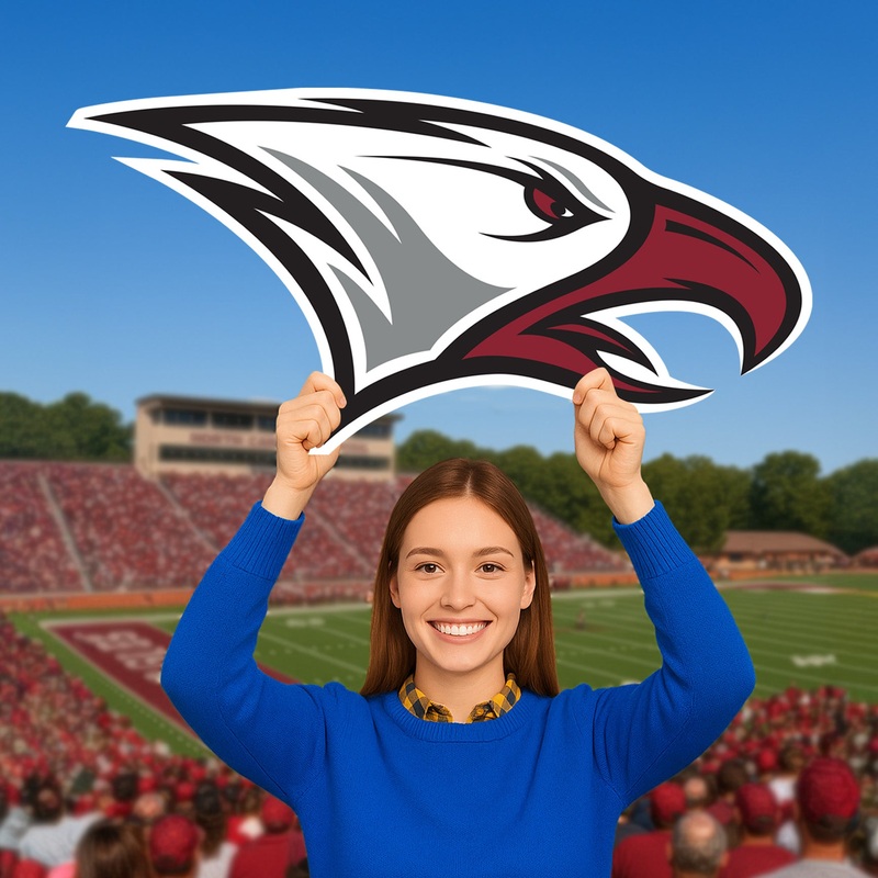 North Carolina Central Eagles Logo – Big Head – Official NCAA – Foam Core Cutout