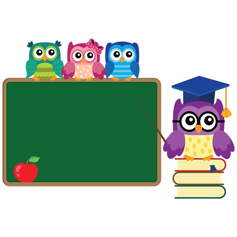 Nursery: Owl Red Apple Dry Erase        –   Removable Wall   Adhesive Decal
