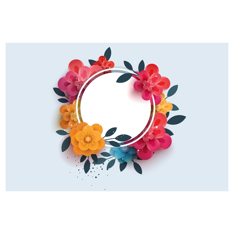 Seasons Decor: Seasons Decor Spring Flowers Dry Erase        –   Removable Wall   Adhesive Decal