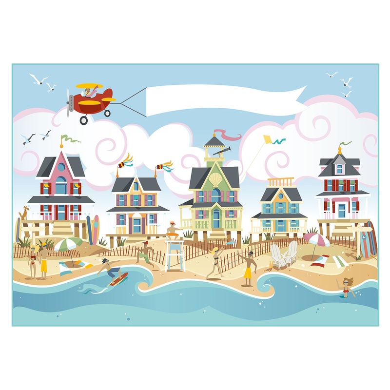 Seasons Decor:  Summer Holiday Dry Erase        –   Removable Wall   Adhesive Decal