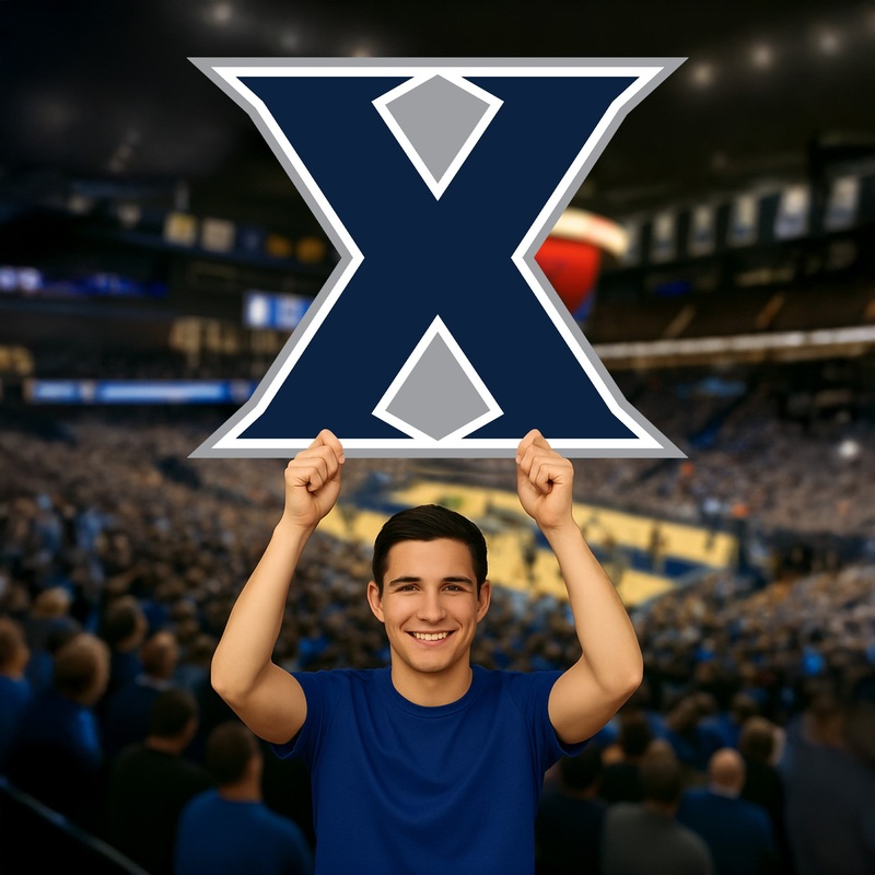 Xavier Musketeers Logo – Big Head – Official NCAA – Foam Core Cutout