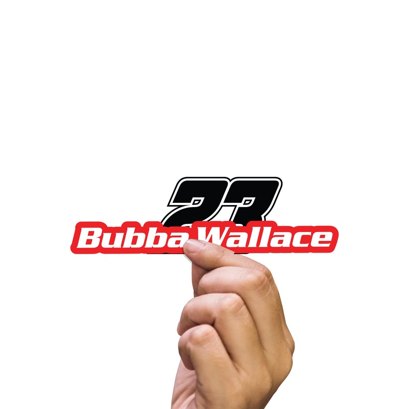 Bubba Wallace – 5 Logo Minis (Mixed Sizes) – Official NASCAR – Reusable Vinyl Decals