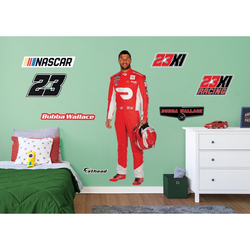 Bubba Wallace – RealBig Driver Collection – Official NASCAR – Reusable Vinyl Wall Decals