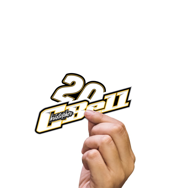 Christopher Bell – 5 Logo Minis (Mixed Sizes) – Official NASCAR – Reusable Vinyl Decals