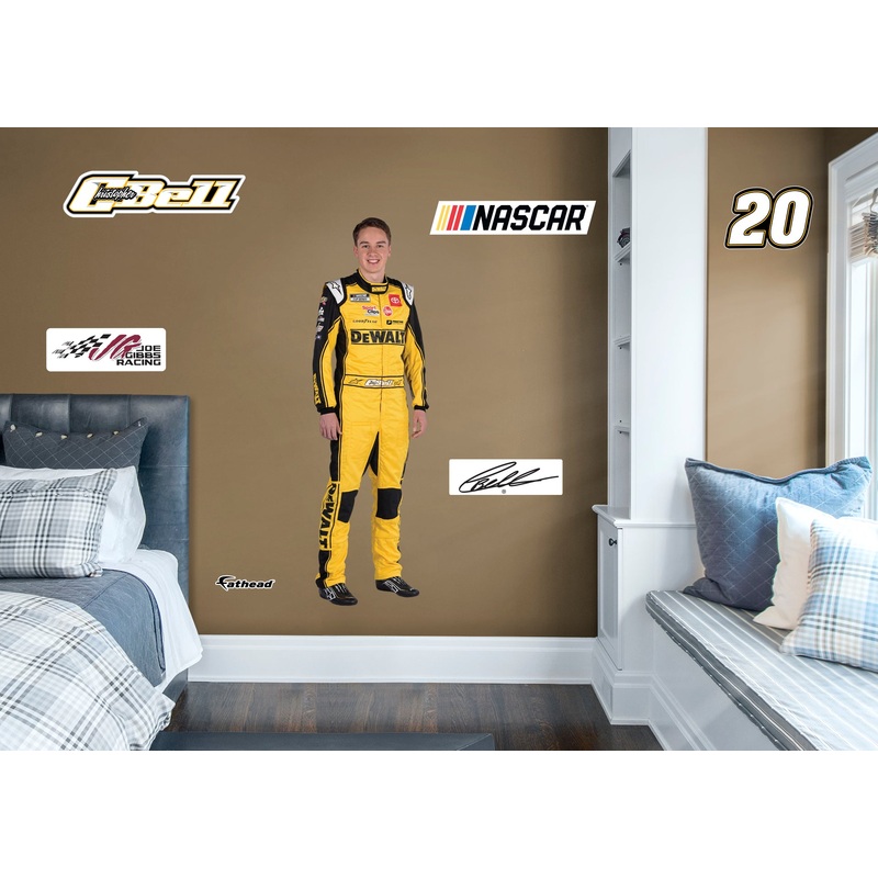 Christopher Bell – RealBig Driver Collection – Official NASCAR – Reusable Vinyl Wall Decals