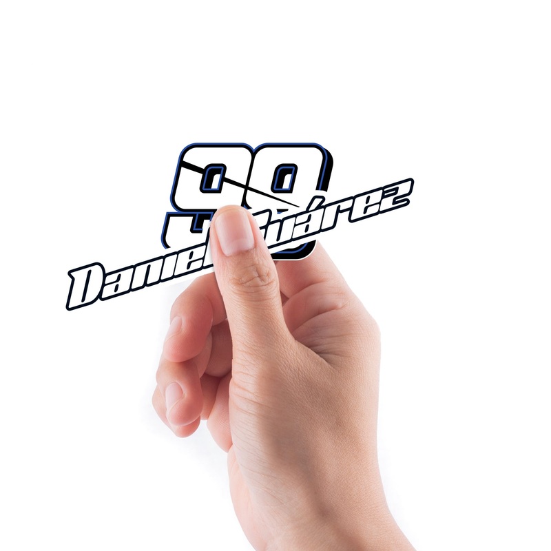 Daniel Suarez – 5 Logo Minis (Mixed Sizes) – Official NASCAR – Reusable Vinyl Decals