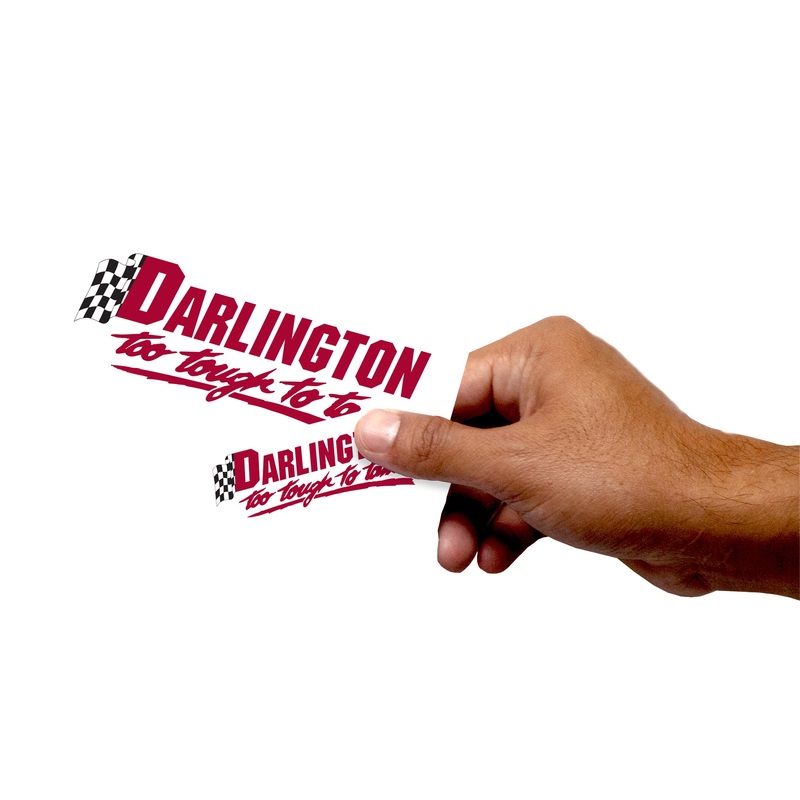 Darlington Raceway – 5 Logo Minis (Mixed Sizes) – Official NASCAR – Reusable Vinyl Decals