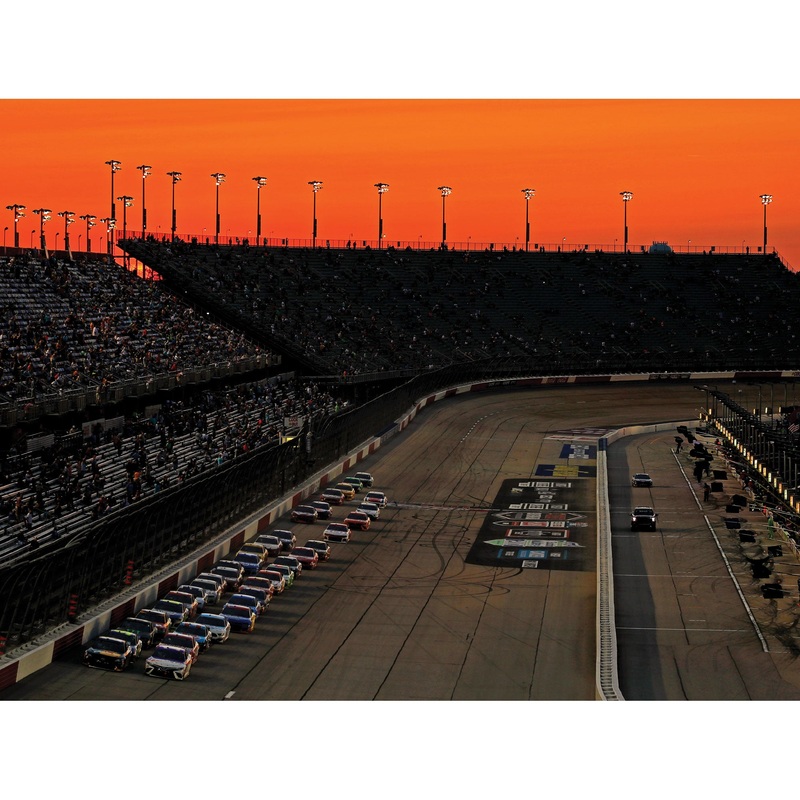 Darlington Raceway – Twilight Mural – Peel & Stick Poster – Official NASCAR – Reusable Vinyl Wall Decal