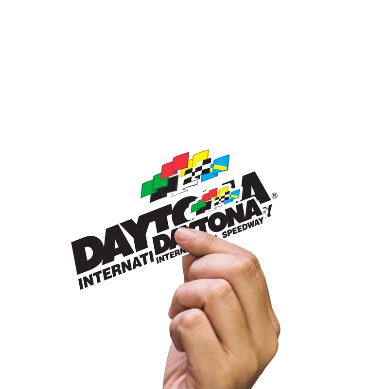 Daytona International Speedway – 5 Logo Minis (Mixed Sizes) – Official NASCAR – Reusable Vinyl Decals