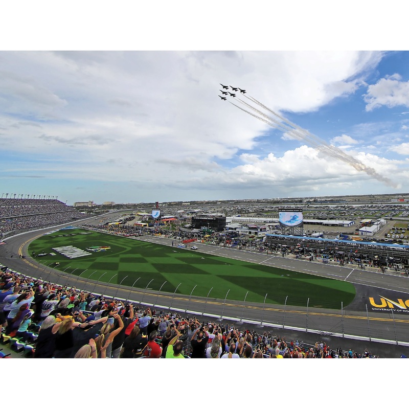 Daytona International Speedway – Flyover Mural – Peel & Stick Poster – Official NASCAR – Reusable Vinyl Wall Decal