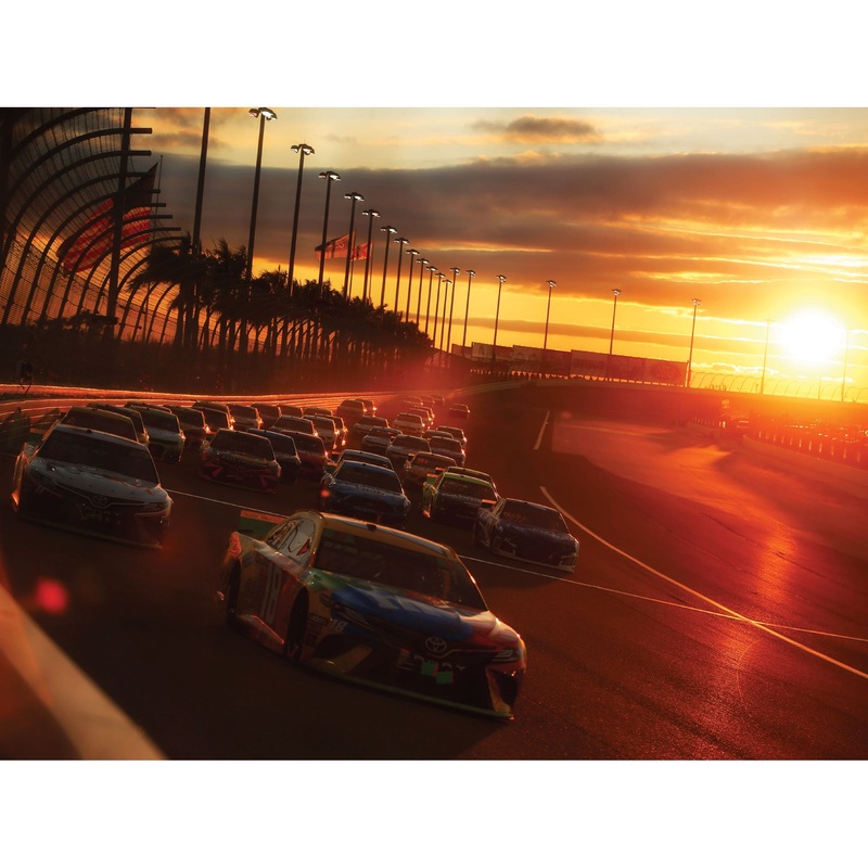 Homestead-Miami Speedway – Sunset Mural – Peel & Stick Poster – Official NASCAR – Reusable Vinyl Wall Decal