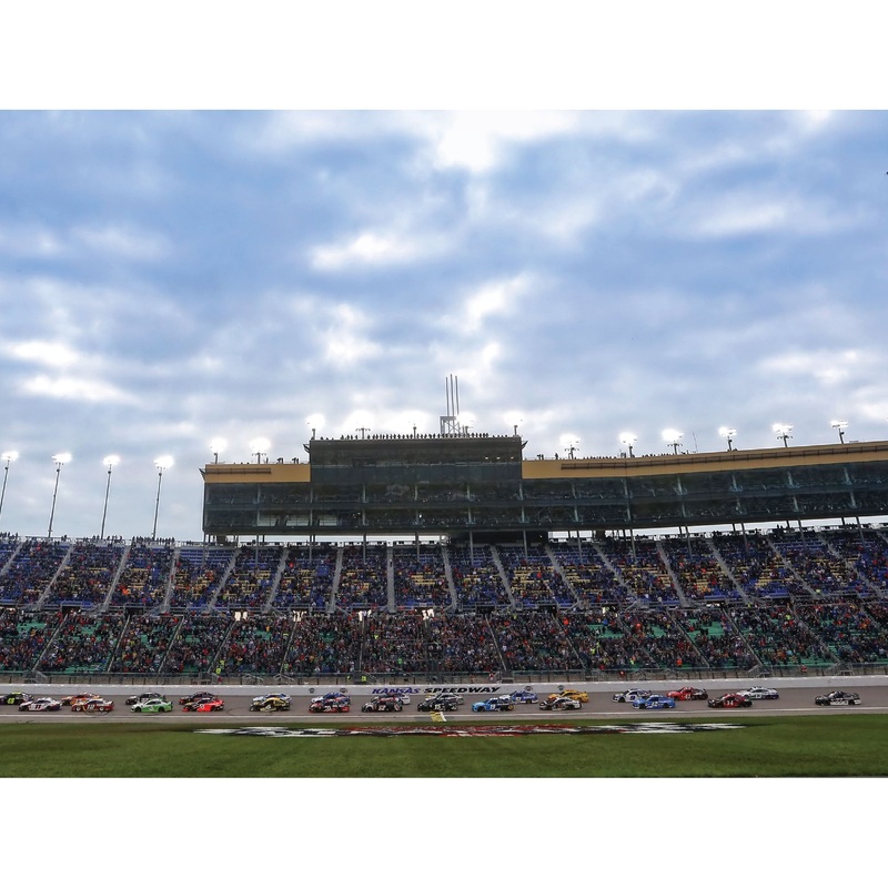 Kansas Speedway – Peel & Stick Poster – Official NASCAR – Reusable Vinyl Wall Decal