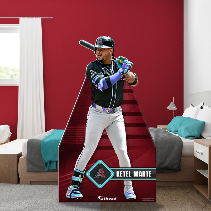 Ketel Marte – Life-Size Stand Out – Official MLB – Arizona Diamondbacks – Foam Core Cutout