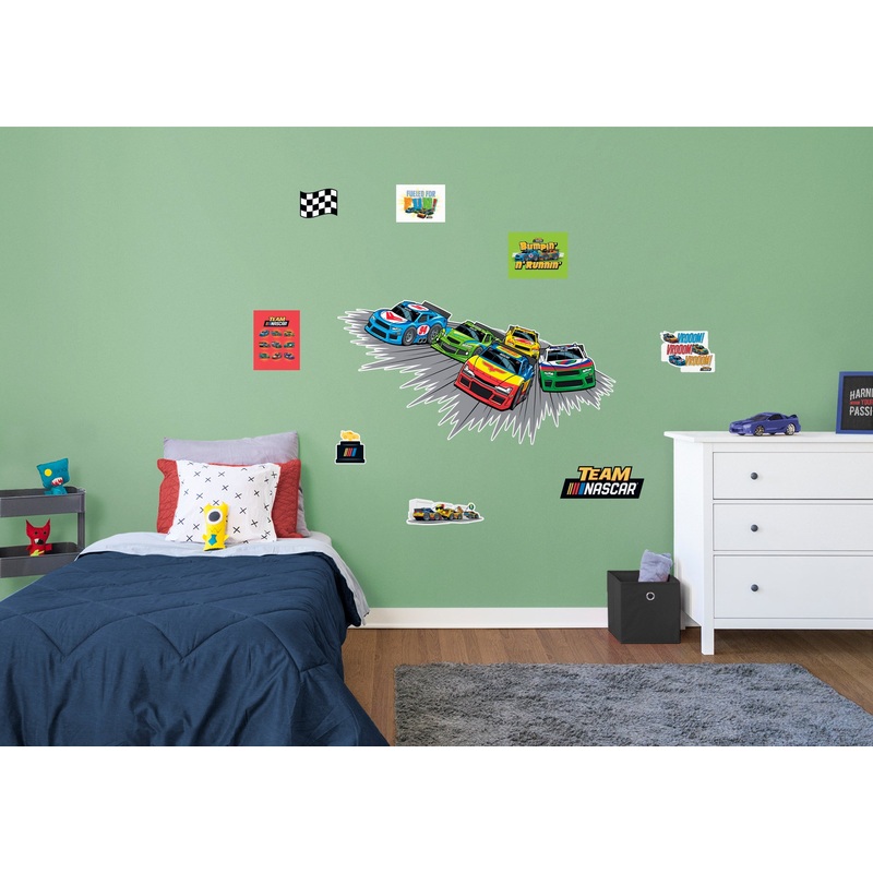 Rookies Racing Group – RealBig Collection – Official NASCAR – Reusable Vinyl Wall Decals