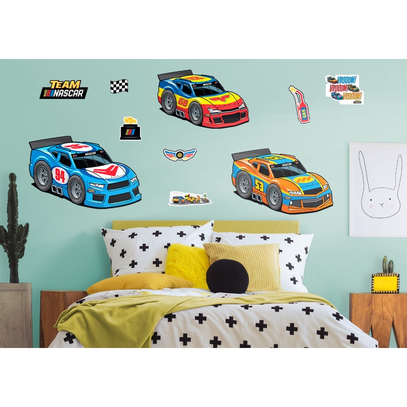 Rookies – RealBig Car Collection – Official NASCAR – Reusable Vinyl Wall Decals