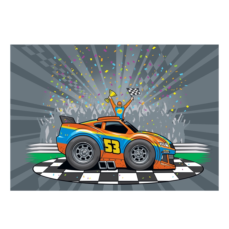 Rookies Winner’s Circle – Peel & Stick Poster – Official NASCAR – Reusable Vinyl Wall Decal