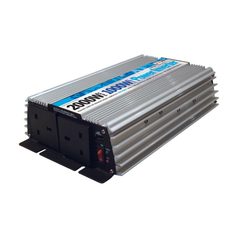 Streetwize 2000W Peak Power/1000watt Continuous Power DC-AC Power Inverter 1000w