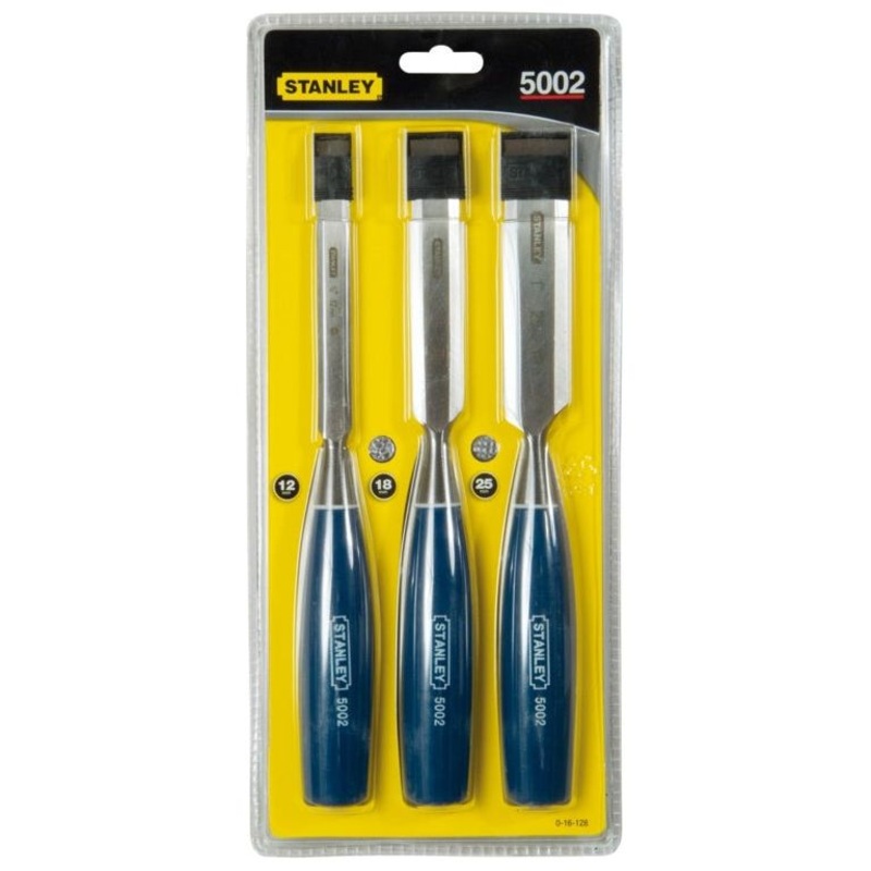 Stanley 5002 Bevel Edge Chisel Set 3 Piece
