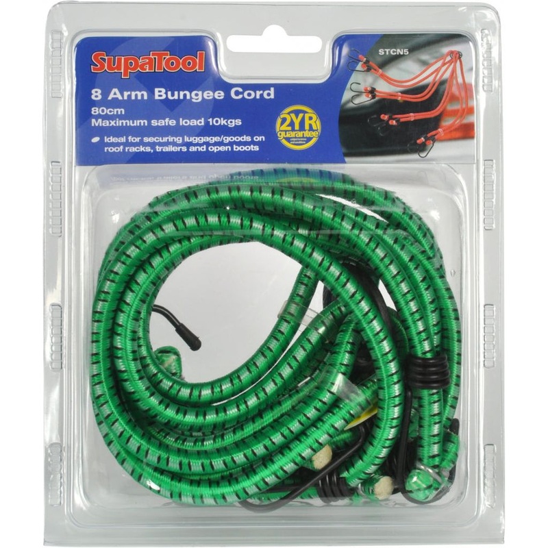 SupaTool 8 Arm Bungee Cord 80cm