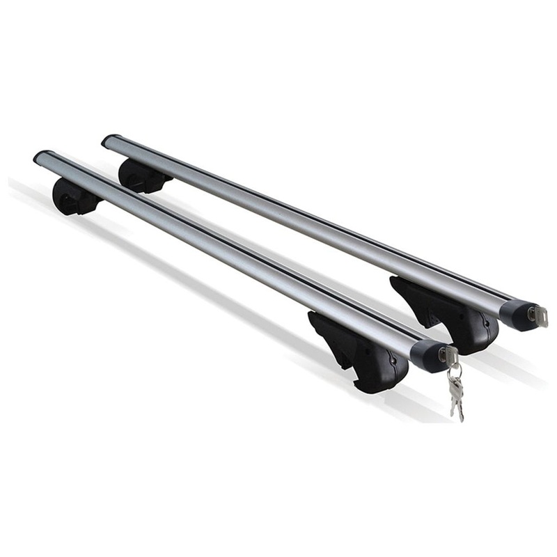 Streetwize Aluminium Locking Bars For Roof Rails 135cm