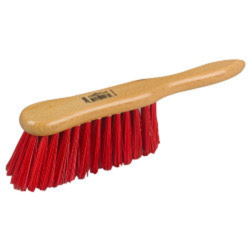Hill Brush Banister Brush – Lacquered Stock, Stiff Red PVC 6