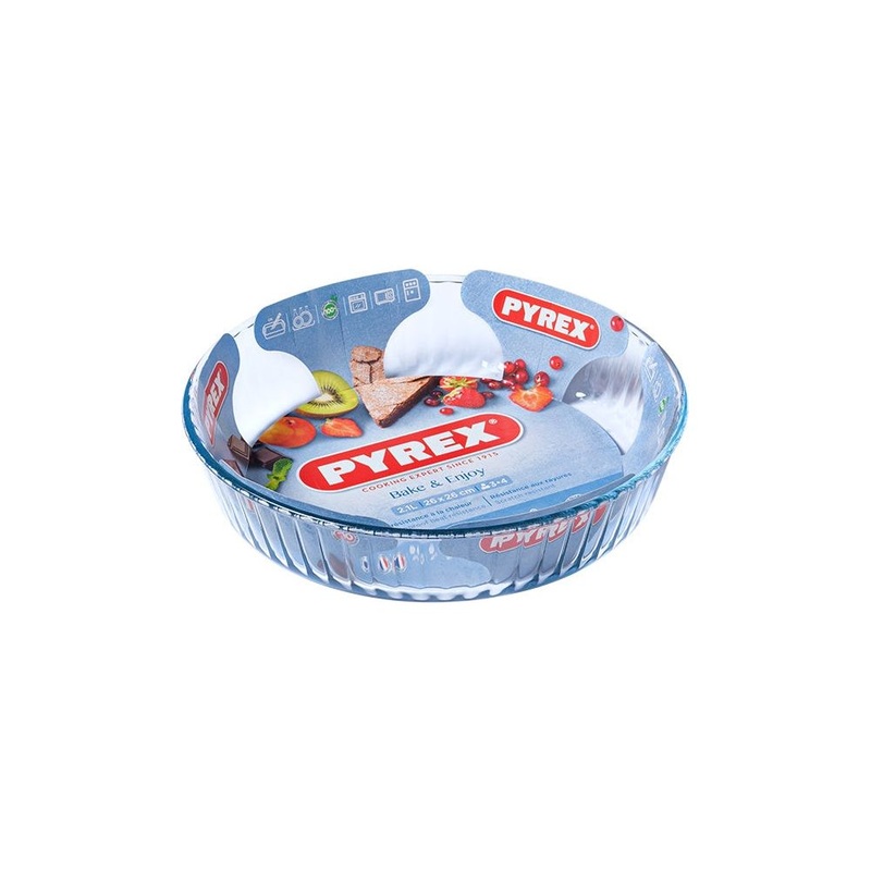 Pyrex Bake & Enjoy Fluted Flan Dish 26cm