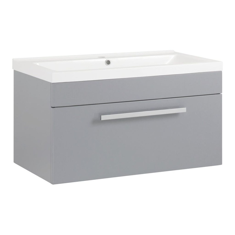 SP Avalon Grey Wall Hung Drawer Basin Unit 800mm